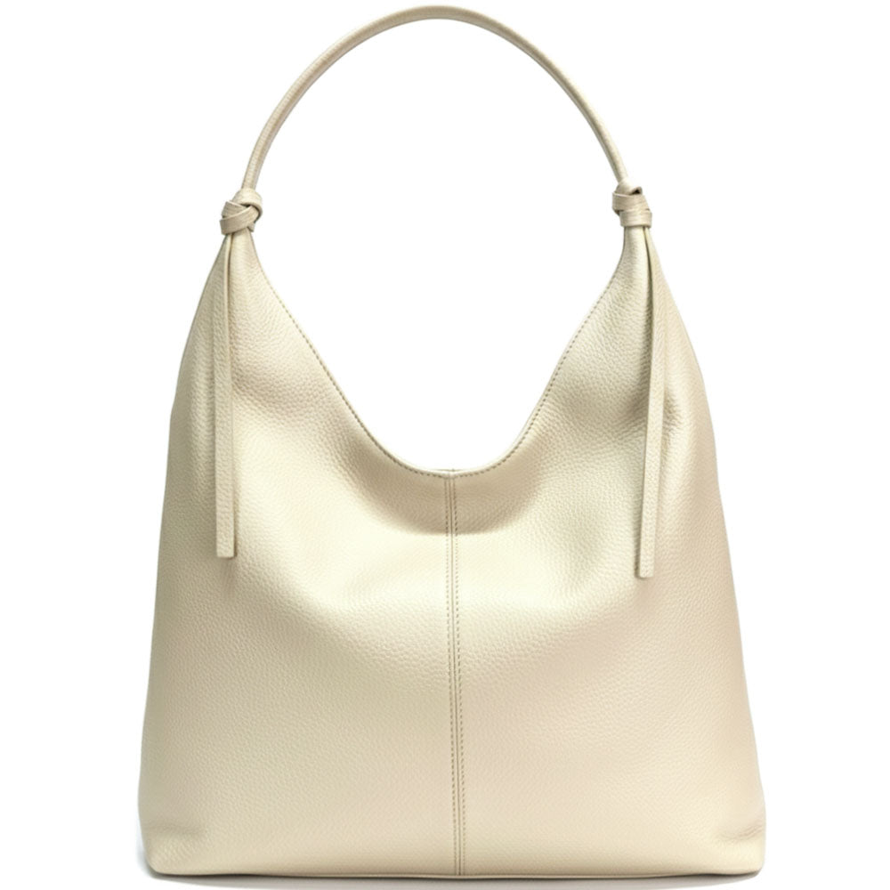Flavia Oversized Soft Leather Shoulder Bag - Made In Italy