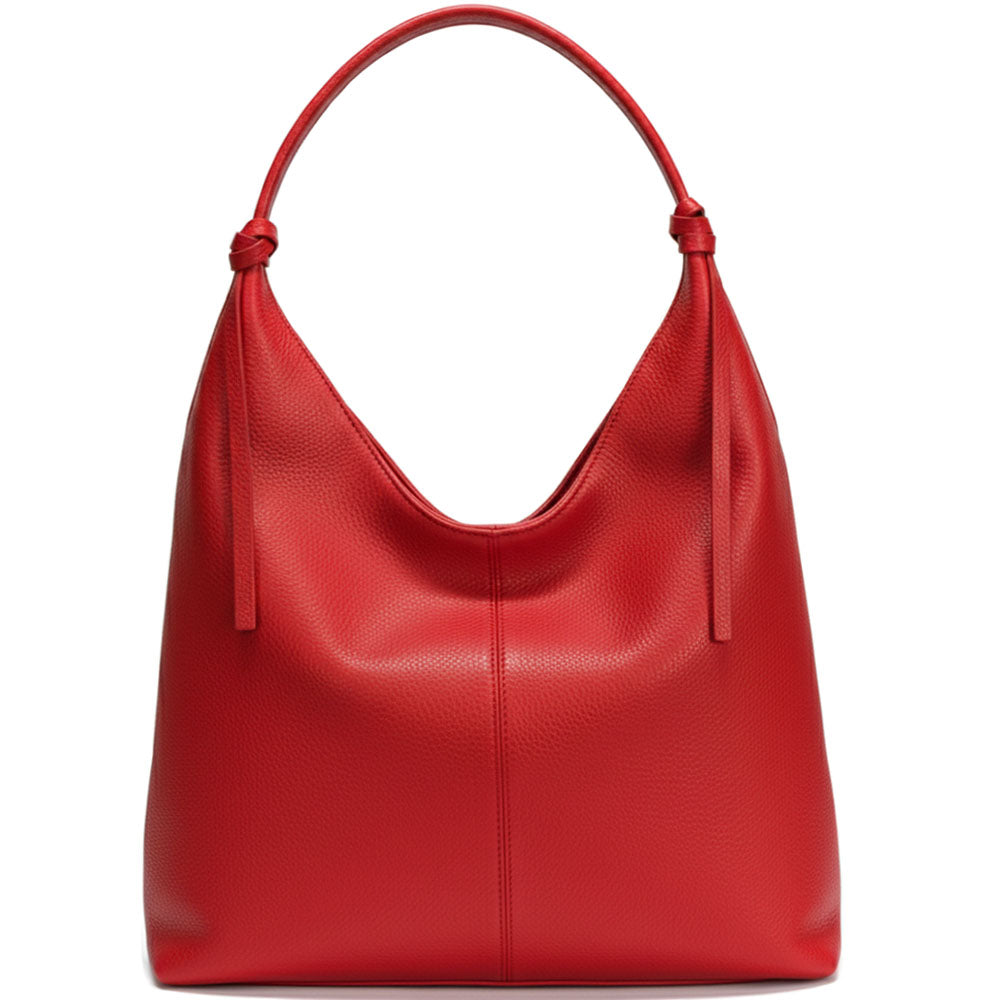 Flavia Oversized Soft Leather Shoulder Bag - Made In Italy