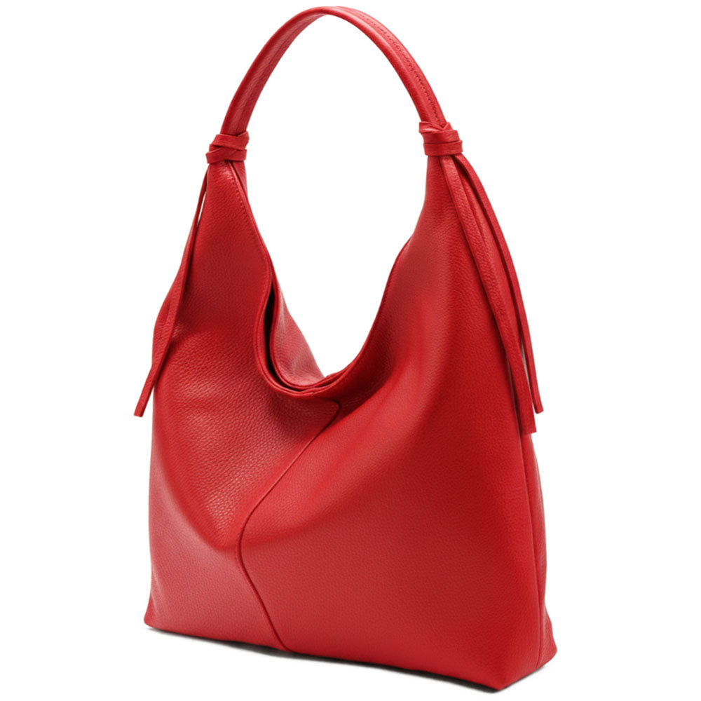 Flavia Oversized Soft Leather Shoulder Bag - Made In Italy