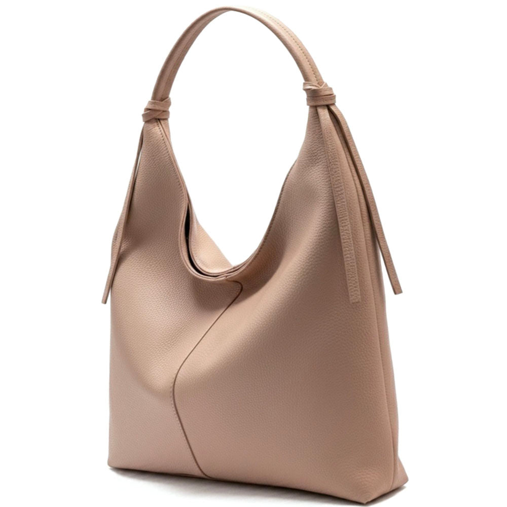 Flavia Oversized Soft Leather Shoulder Bag - Made In Italy