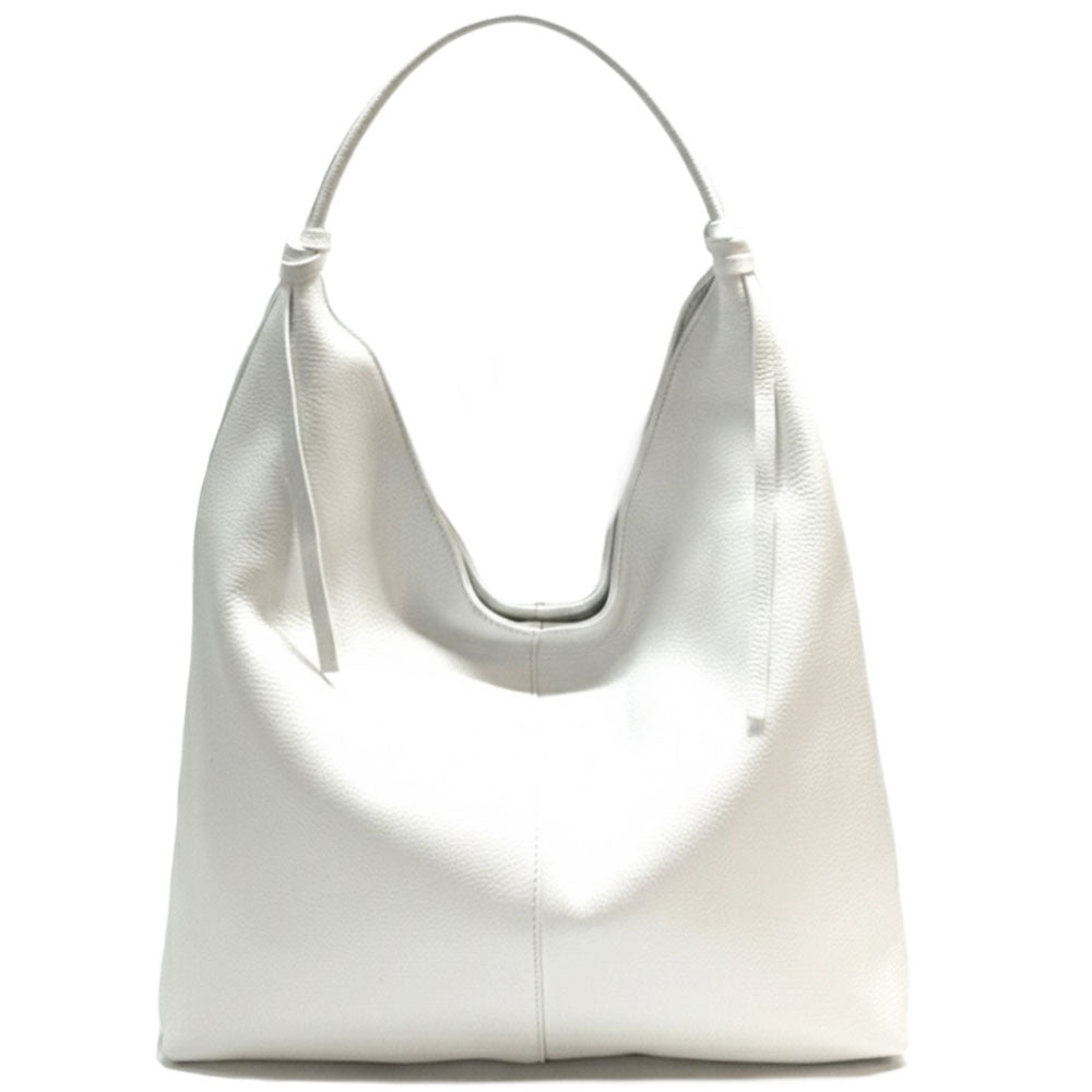 Flavia Oversized Soft Leather Shoulder Bag - Made In Italy