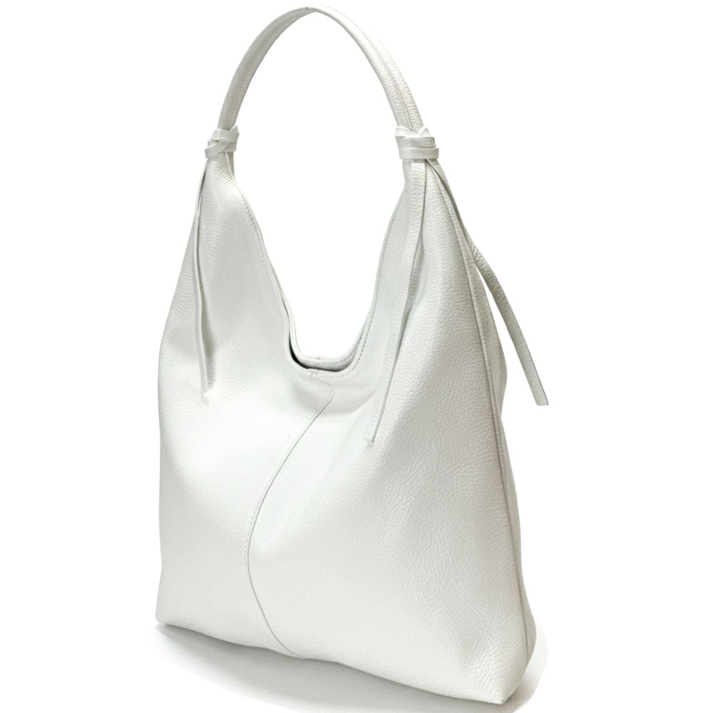 Flavia Oversized Soft Leather Shoulder Bag - Made In Italy