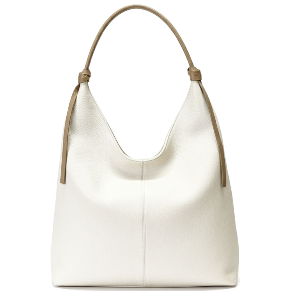 Flavia Oversized Soft Leather Shoulder Bag - Made In Italy