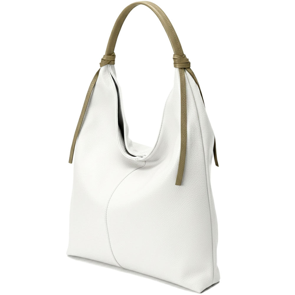 Flavia Oversized Soft Leather Shoulder Bag - Made In Italy