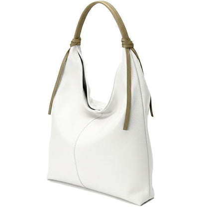 Flavia Oversized Soft Leather Shoulder Bag - Made In Italy