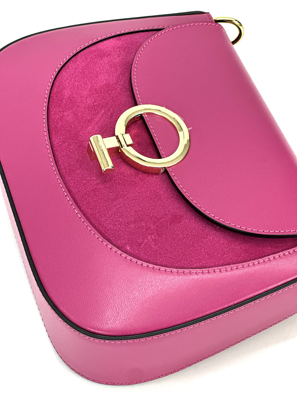 Enrica Convertible Leather Shoulder Bag - Made In Italy