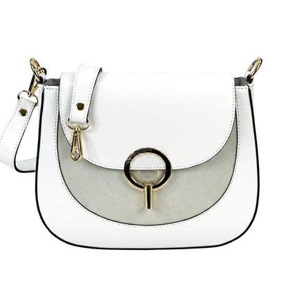 Enrica Convertible Leather Shoulder Bag - Made In Italy