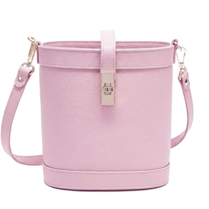 Juliette Cow Leather Bucket Bag - Made In Italy