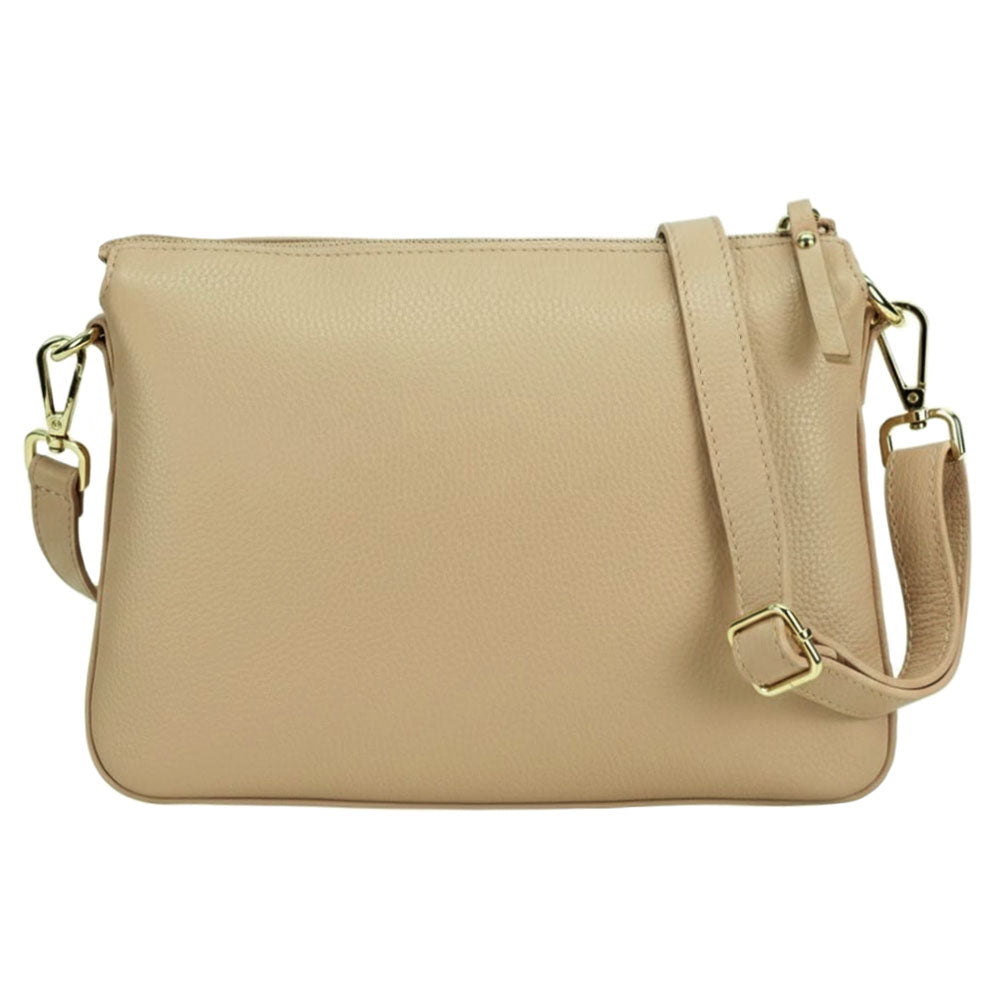Graziella Cow Leather Shoulder and Crossbody Bag