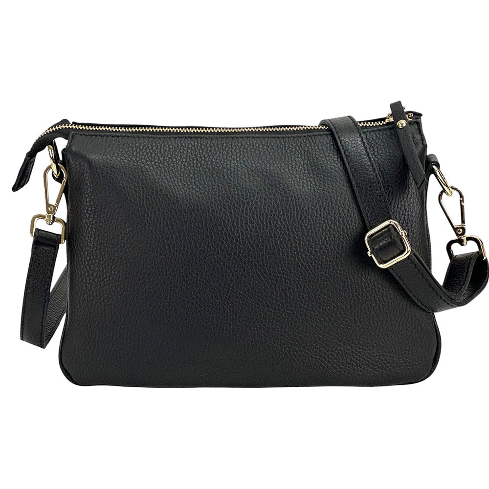 Graziella Cow Leather Shoulder and Crossbody Bag