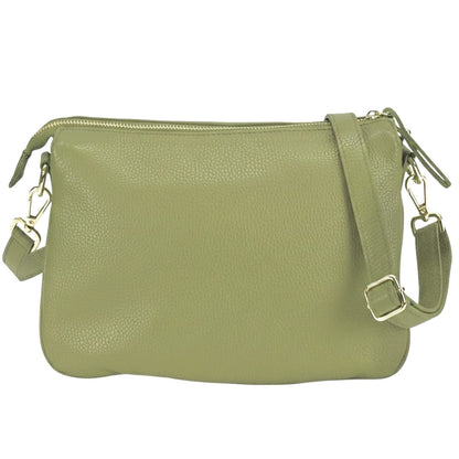 Graziella Cow Leather Shoulder and Crossbody Bag