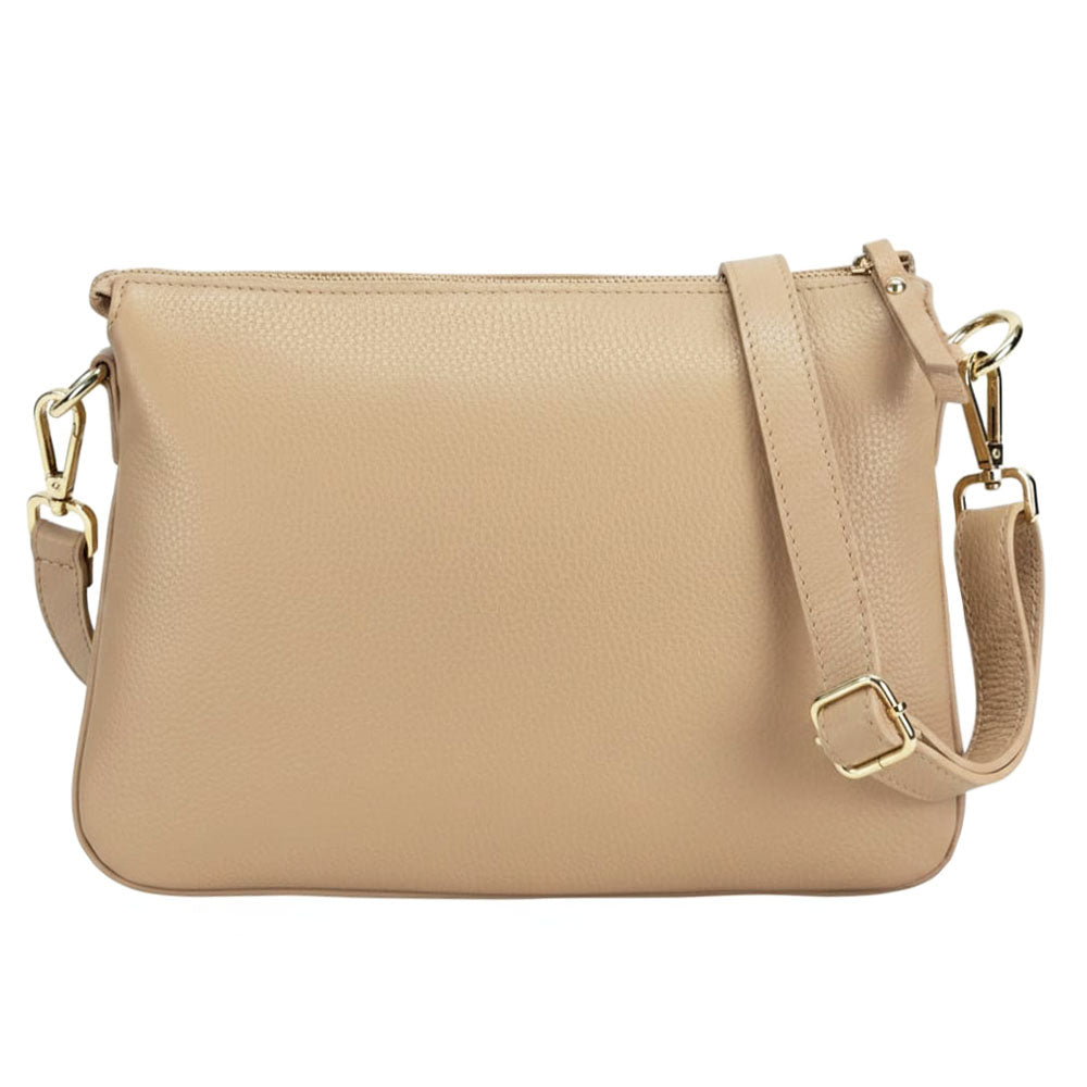 Graziella Cow Leather Shoulder and Crossbody Bag