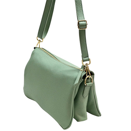 Graziella Cow Leather Shoulder and Crossbody Bag