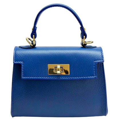 Sofia Structured Cow Leather Handbag - Made In Italy