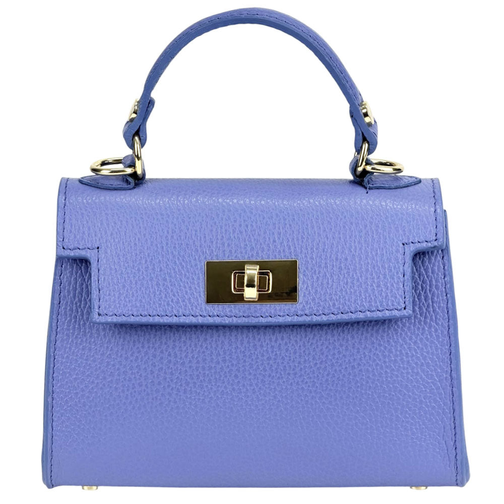 Sofia Structured Cow Leather Handbag - Made In Italy