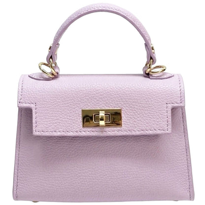 Sofia Structured Cow Leather Handbag - Made In Italy