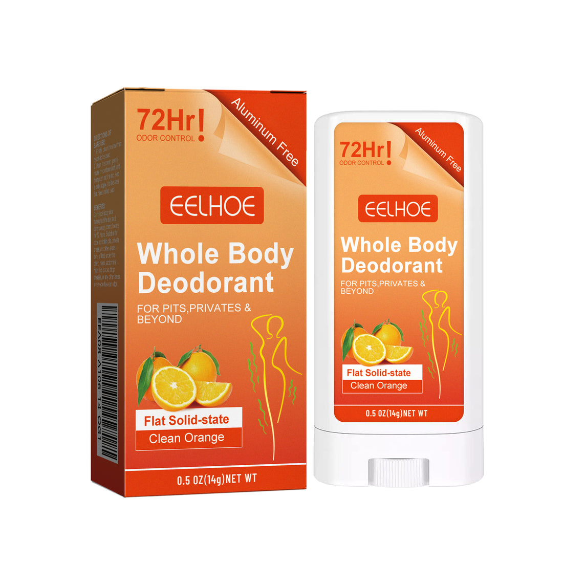 Body Care Stick, Summer Refreshing Anti-Perspirant Clean Armpit Odor Long-Lasting Portable Deodorant Stick