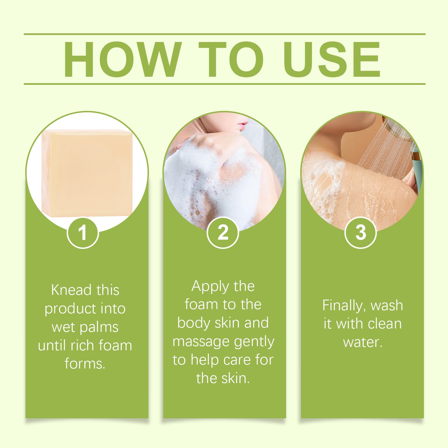 OceAura Multifunctional Skin Nourishing Soap Gentle Clean Nourishing Fragrance Rich Foam Body Care Soap