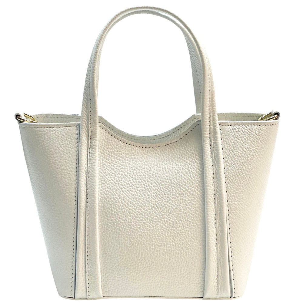 Katrine Small Structured Cow Leather Handbag - Made In Italy
