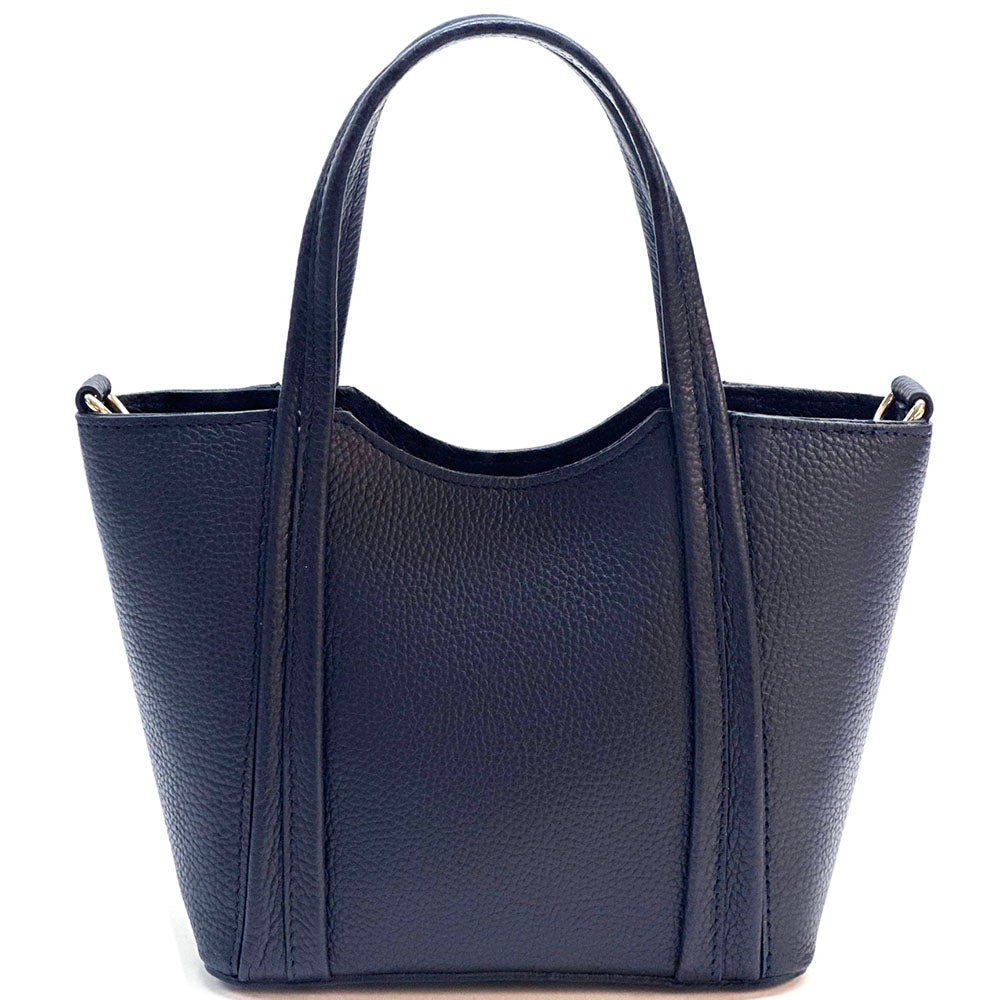 Katrine Small Structured Cow Leather Handbag - Made In Italy