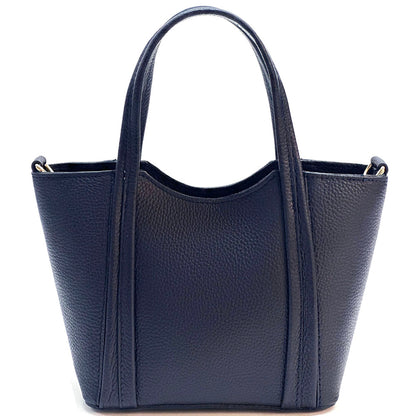 Katrine Small Structured Cow Leather Handbag - Made In Italy