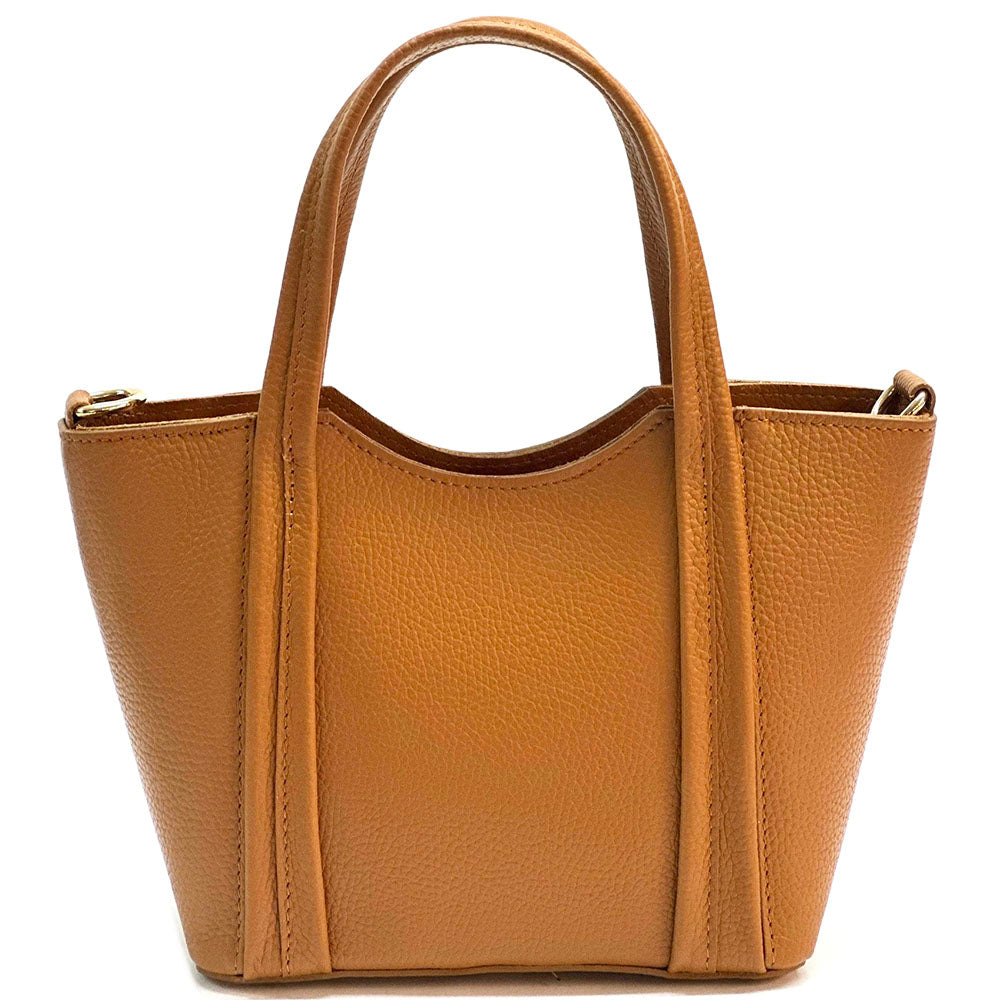 Katrine Small Structured Cow Leather Handbag - Made In Italy