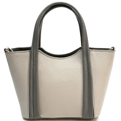 Katrine Small Structured Cow Leather Handbag - Made In Italy