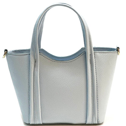 Katrine Small Structured Cow Leather Handbag - Made In Italy
