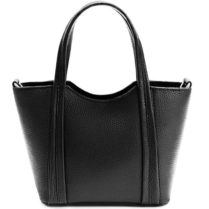Katrine Small Structured Cow Leather Handbag - Made In Italy