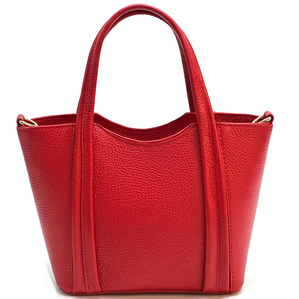 Katrine Small Structured Cow Leather Handbag - Made In Italy
