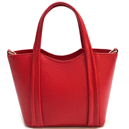 Katrine Small Structured Cow Leather Handbag - Made In Italy