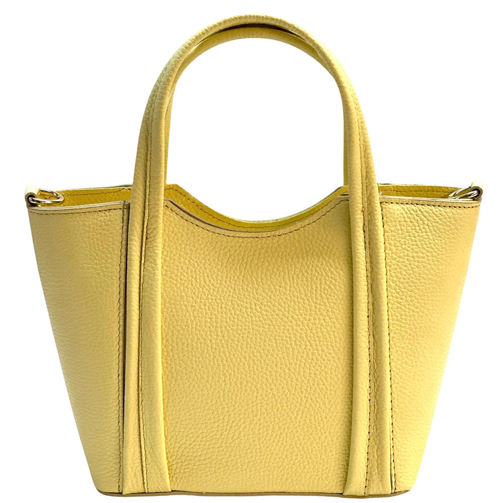 Katrine Small Structured Cow Leather Handbag - Made In Italy