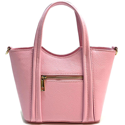 Katrine Small Structured Cow Leather Handbag - Made In Italy