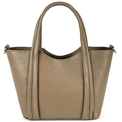 Katrine Small Structured Cow Leather Handbag - Made In Italy