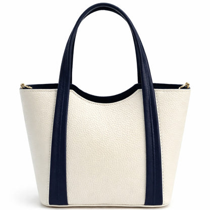 Katrine Small Structured Cow Leather Handbag - Made In Italy
