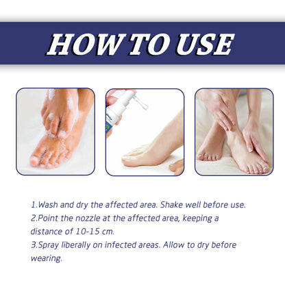 Debacteria Foot Spray, Deodorant Repair Foot Itchy Dry Peeling Moisturizing Foot Spray