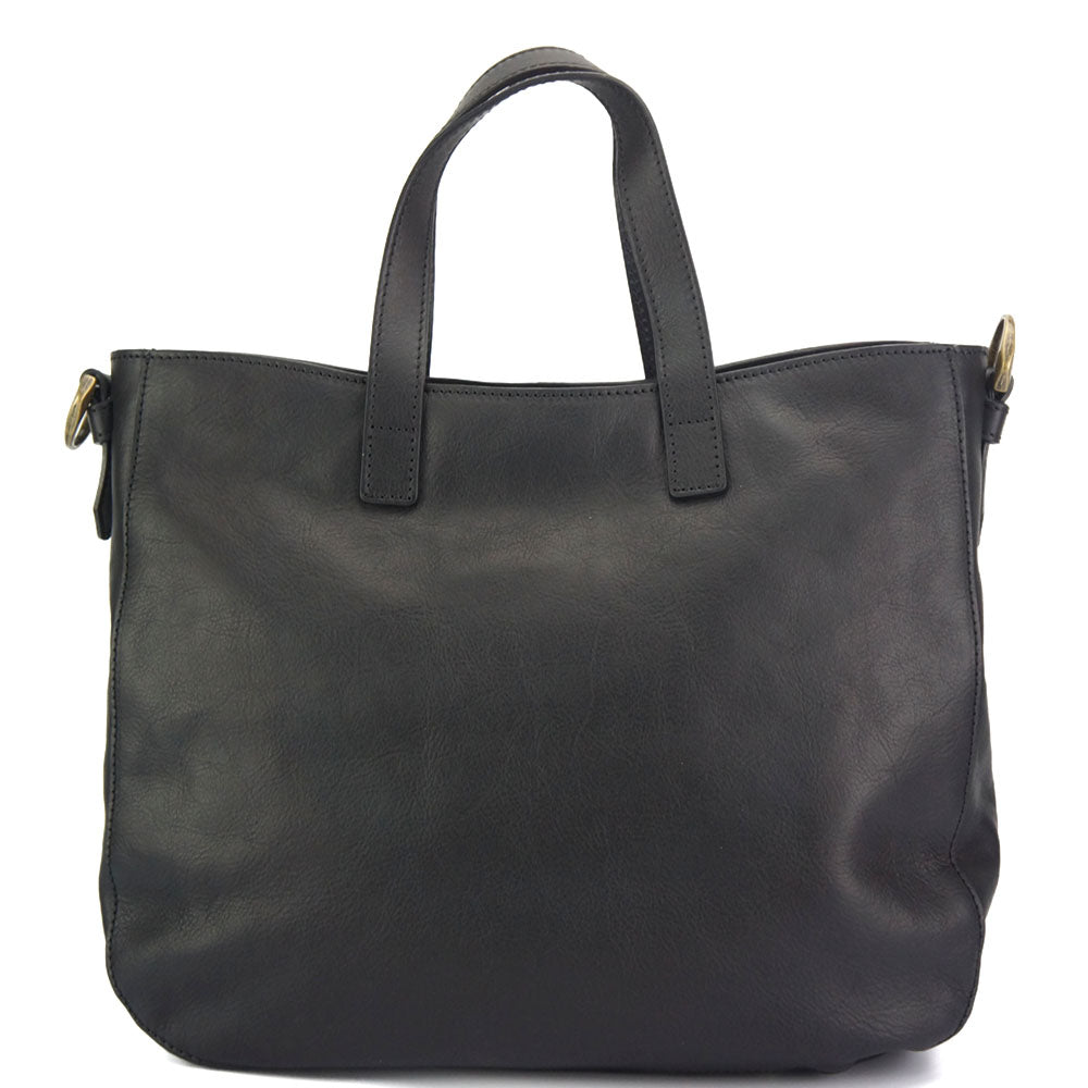 Duomo leather shoulder bag - Made In Italy