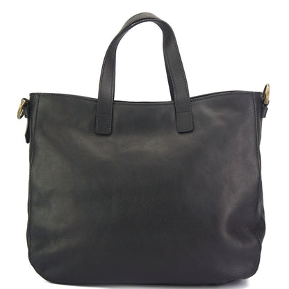 Duomo leather shoulder bag - Made In Italy
