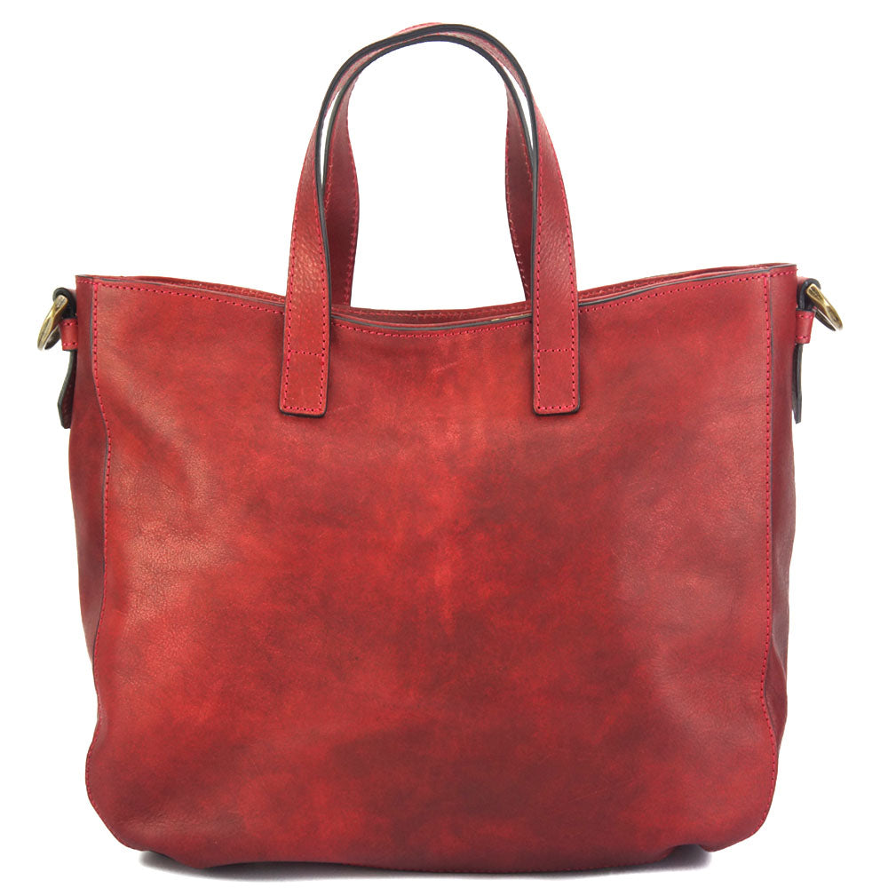 Duomo leather shoulder bag - Made In Italy