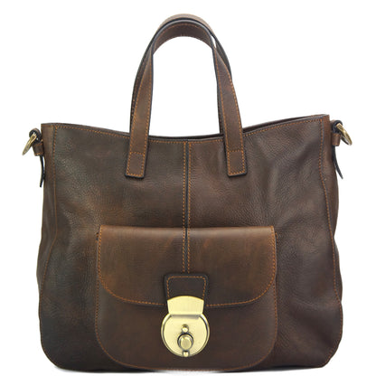 Duomo leather shoulder bag - Made In Italy