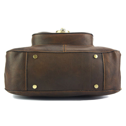Duomo leather shoulder bag - Made In Italy