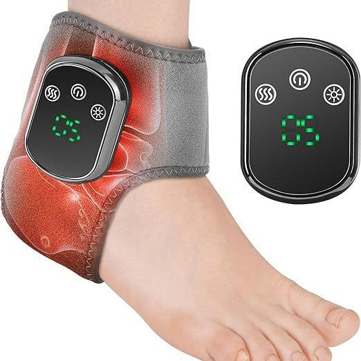 Electric ankle protection hot compress vibrating foot massager massage protector