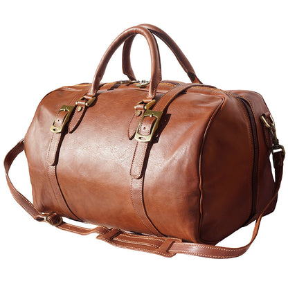 Fortunato Leather travel bag - Made In Italy