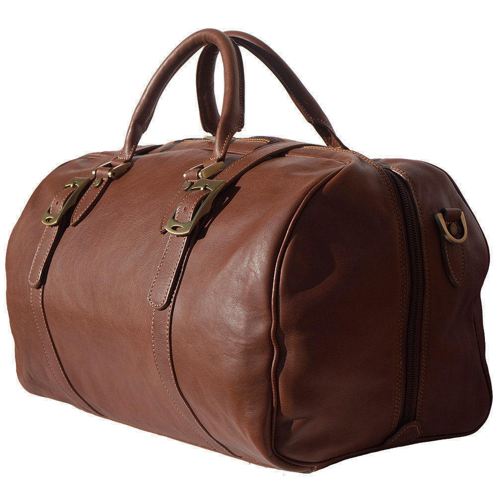 Fortunato Leather travel bag - Made In Italy