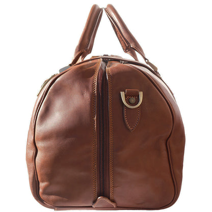 Fortunato Leather travel bag - Made In Italy