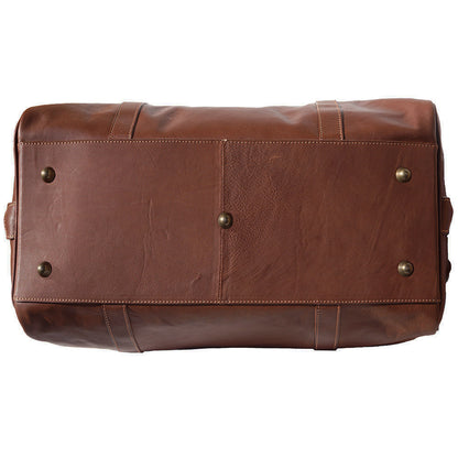 Fortunato Leather travel bag - Made In Italy