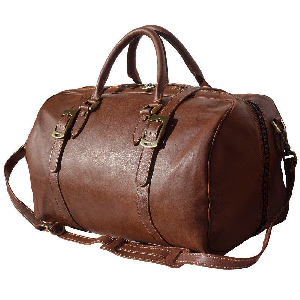 Fortunato Leather travel bag - Made In Italy