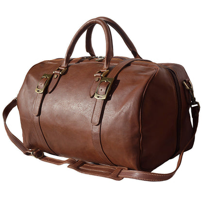 Fortunato Leather travel bag - Made In Italy