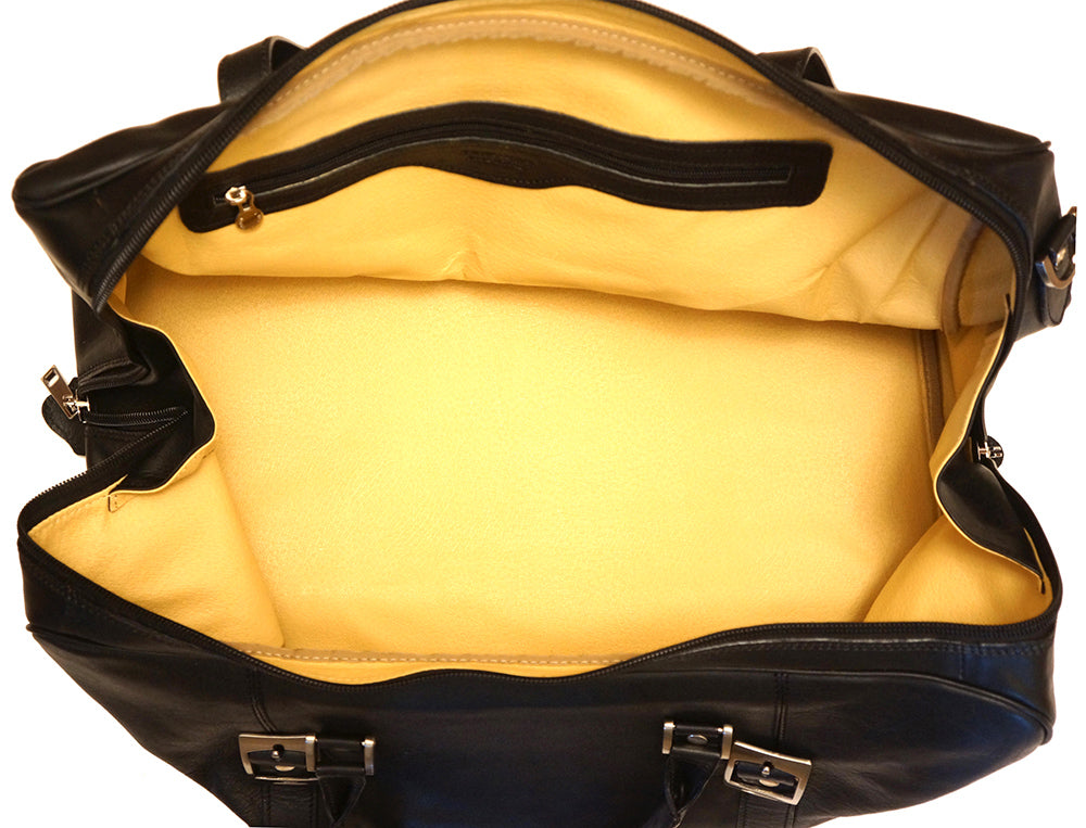 Fortunato Leather travel bag - Made In Italy