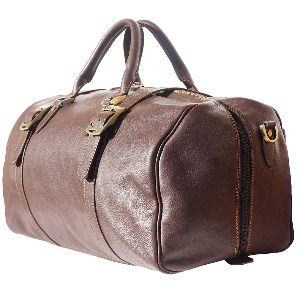 Fortunato Leather travel bag - Made In Italy